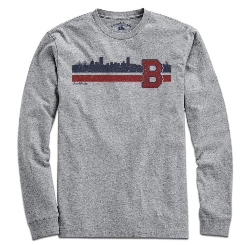 D18.07 Chowdaheadz Boston B Baseball Sideline T-Shirt - Long Sleeve Large